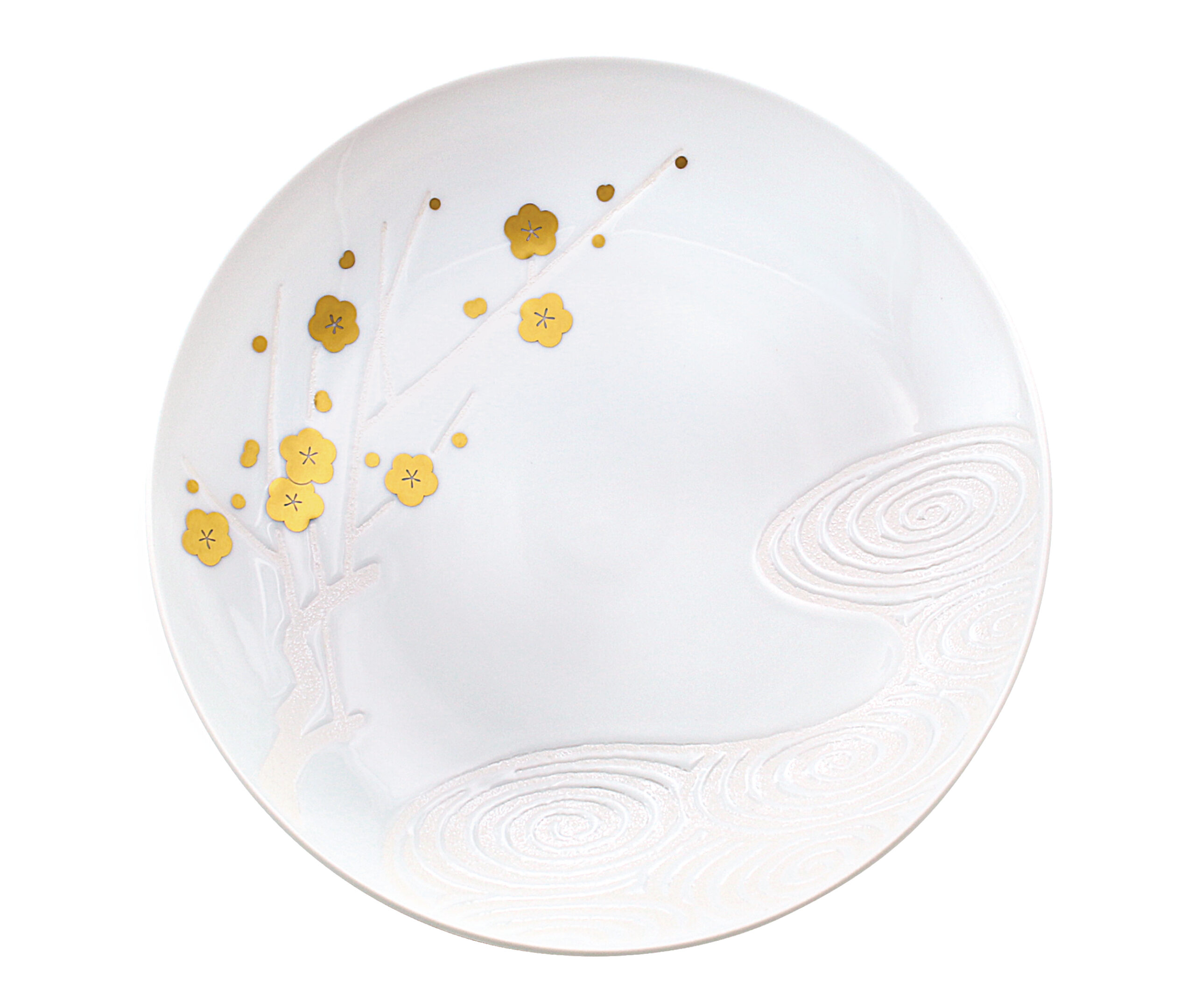 梅に流水文大皿 (3)