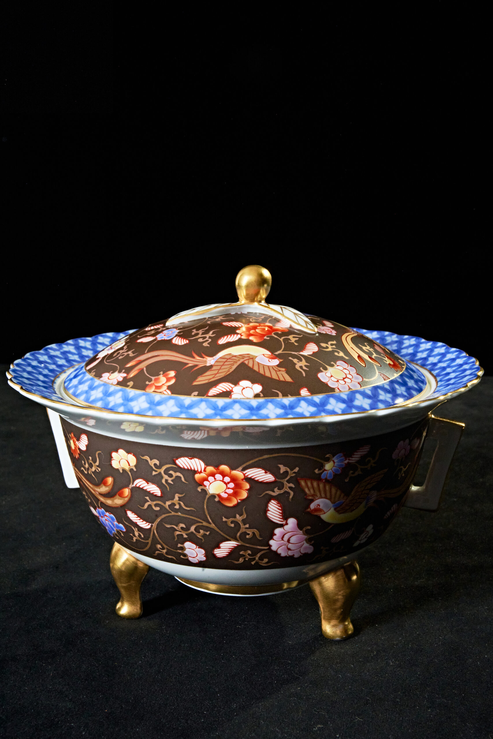 渕地黒絵花鳥文