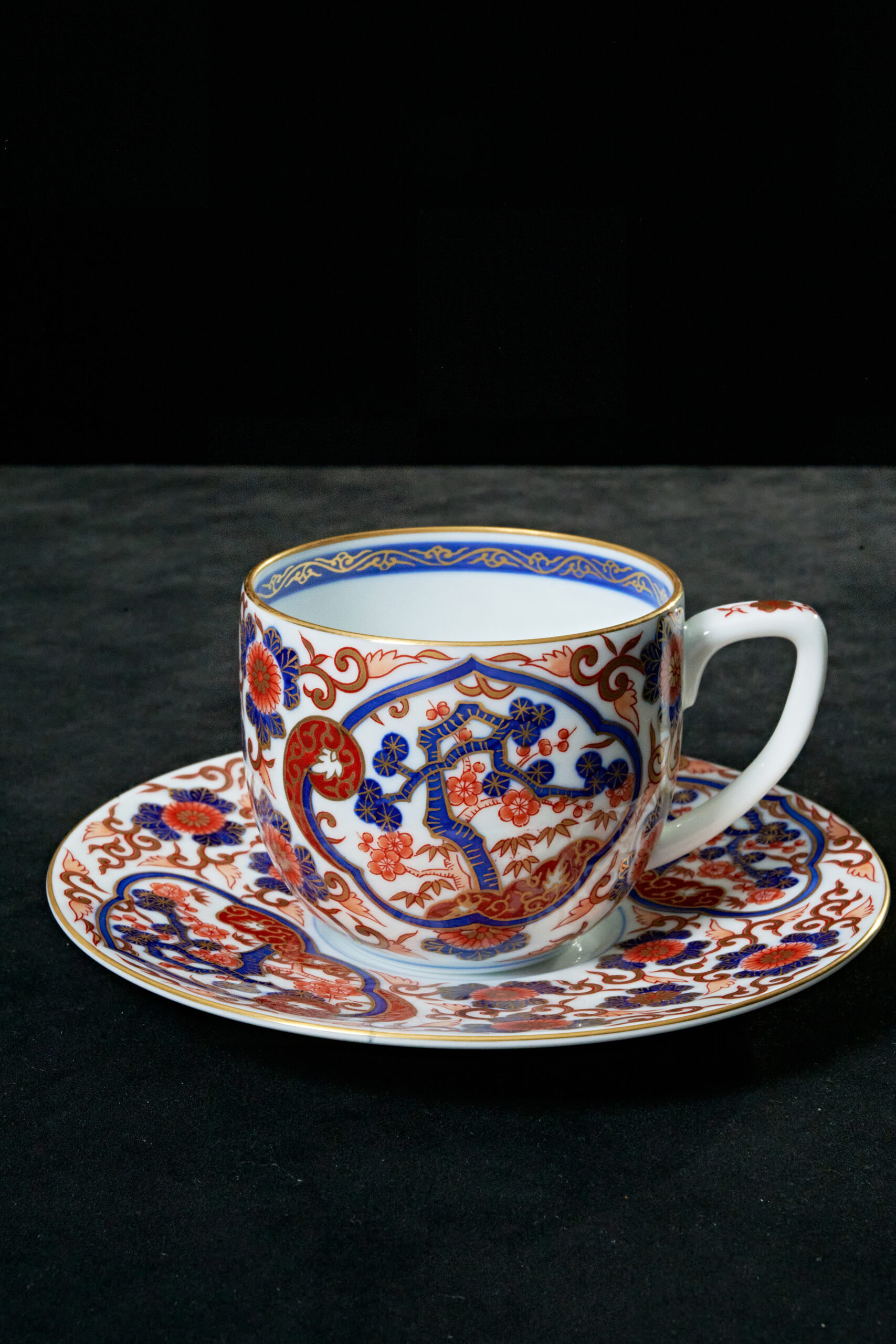 間取菊唐草松竹梅・碗皿